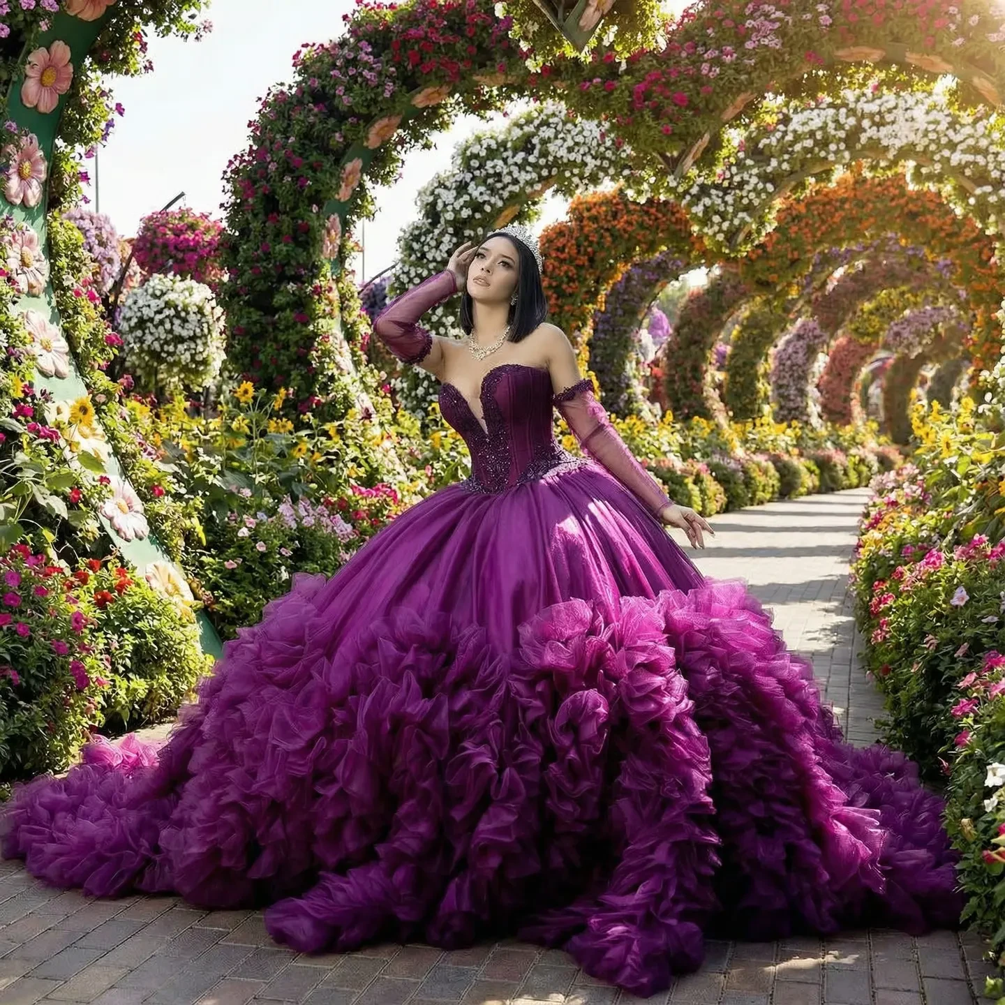Vestido Fiorella, colección Royal