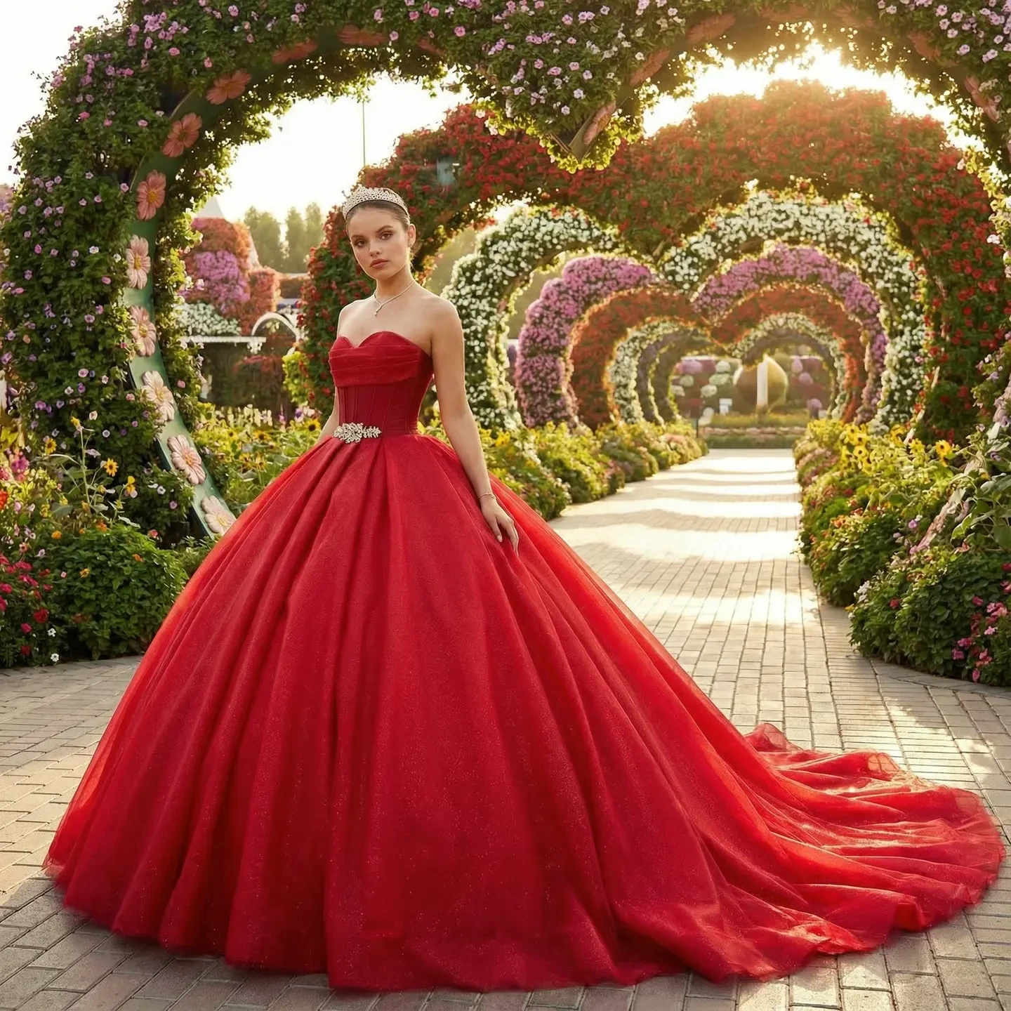 Vestido de XV Años de Bella Di Castello en un atelier elegante
