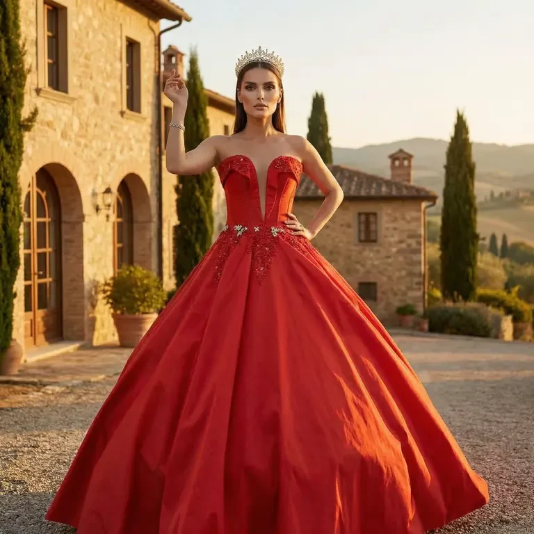 Vestido Mirabella, colección Royal