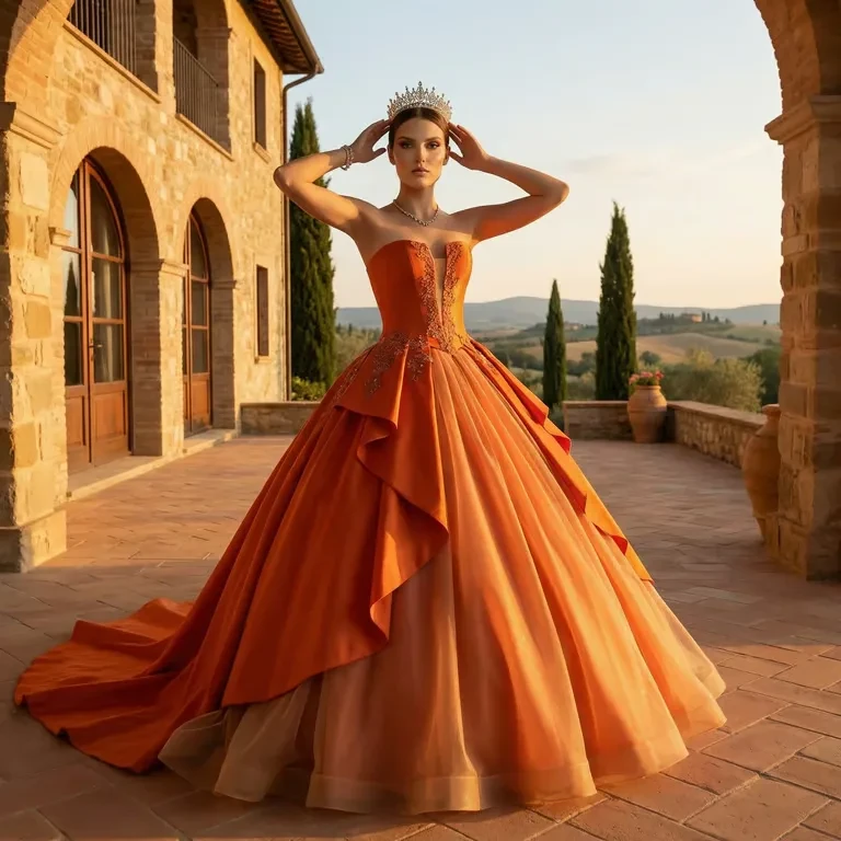 Vestido Adhara, colección Royal